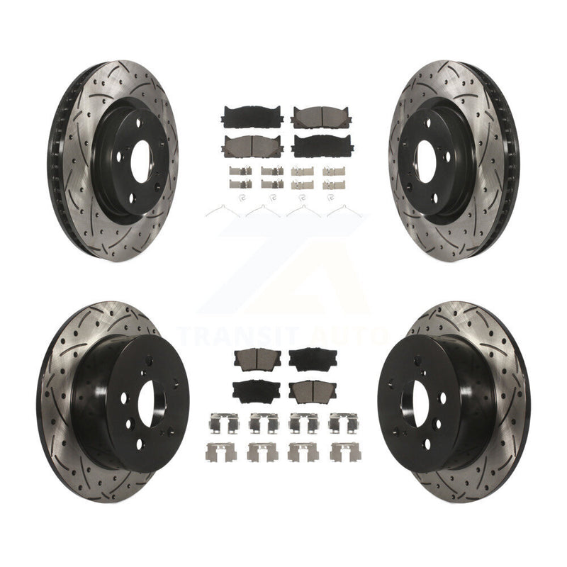 Transit Auto KDC-100516 Disc Brake Kit for 2012-2018 Lexus ES300h, Lexus ES350, Toyota Avalon & more - Front and Rear product image