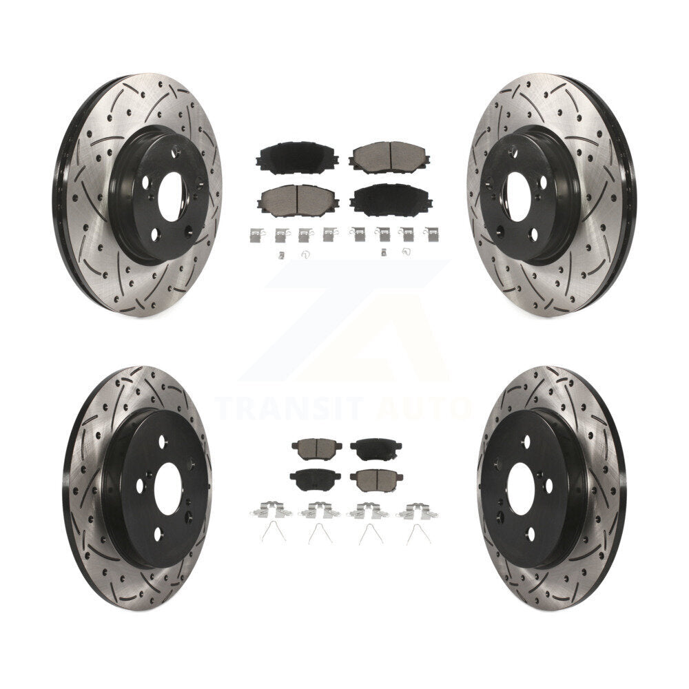 Transit Auto KDC-100518 Disc Brake Kit for 2009-2019 Toyota Corolla, Toyota Matrix, Pontiac Vibe - Front and Rear product image