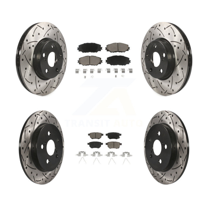 Transit Auto KDC-100518 Disc Brake Kit for 2009-2019 Toyota Corolla, Toyota Matrix, Pontiac Vibe - Front and Rear product image