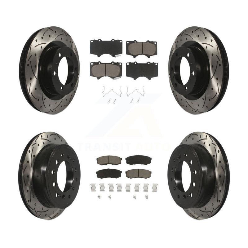 Transit Auto KDC-100519 Disc Brake Kit for 2010-2023 Lexus GX460, Toyota 4Runner - Front and Rear product image