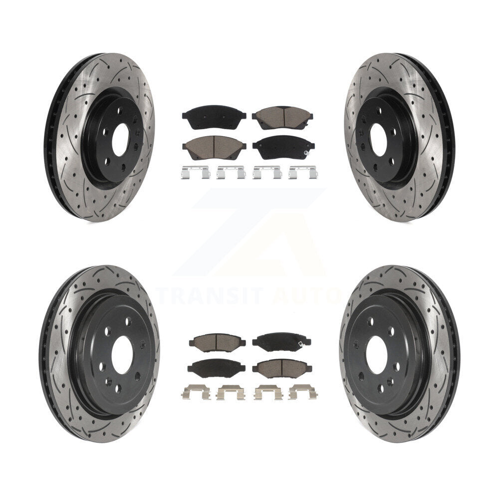 Transit Auto KDC-100540 Disc Brake Kit for 2010-2016 Saab 9-4X, Cadillac SRX - Front and Rear product image