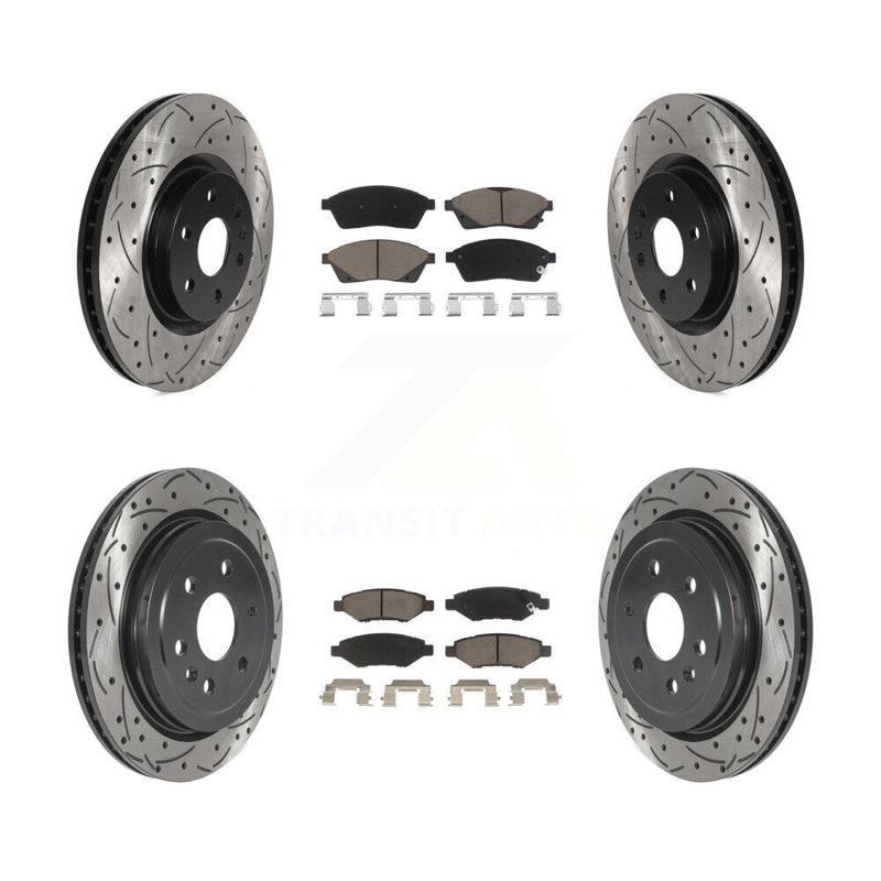 Transit Auto KDC-100540 Disc Brake Kit for 2010-2016 Saab 9-4X, Cadillac SRX - Front and Rear product image