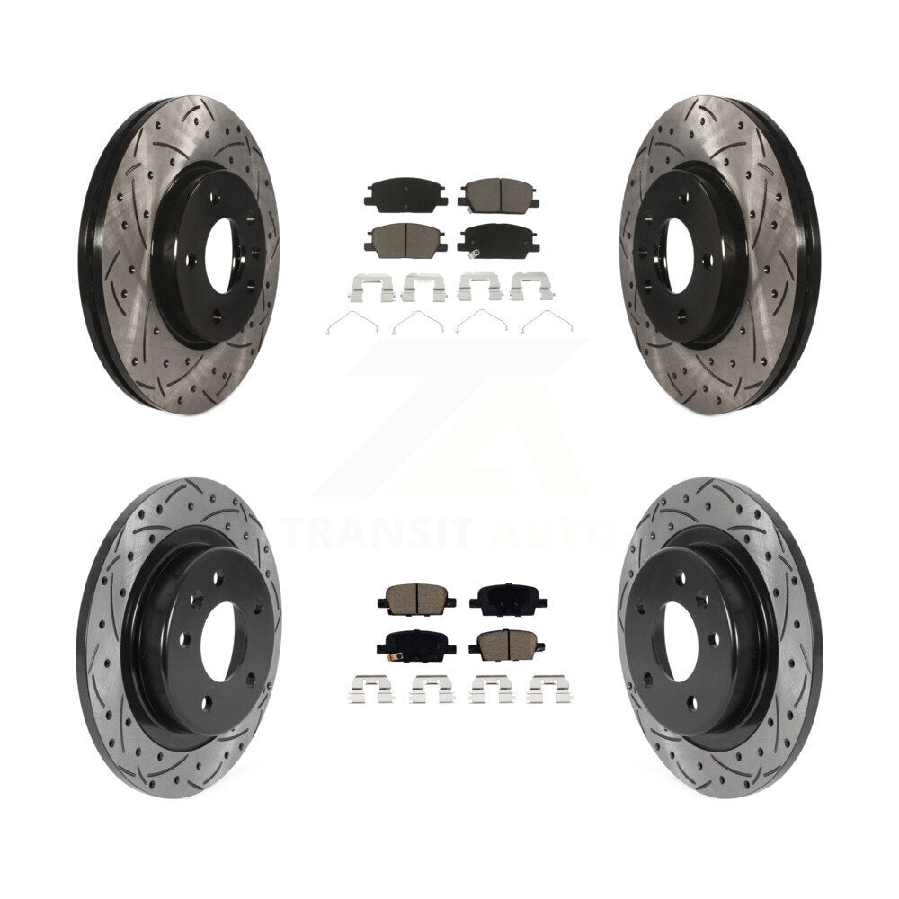 Transit Auto KDC-100548 Disc Brake Kit for 2016-2019 Chevrolet Malibu - Front and Rear product image