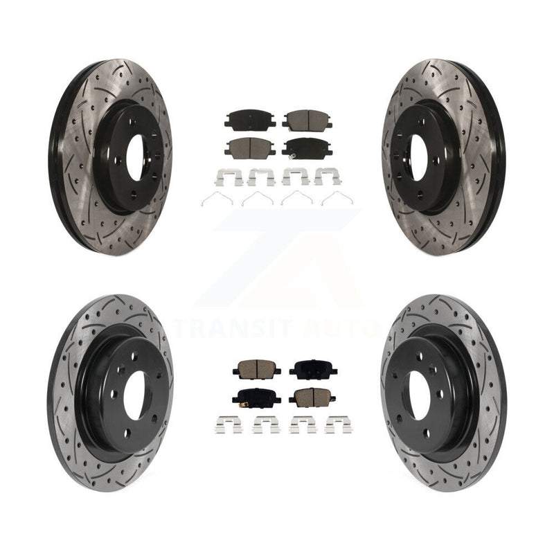 Transit Auto KDC-100548 Disc Brake Kit for 2016-2019 Chevrolet Malibu - Front and Rear product image