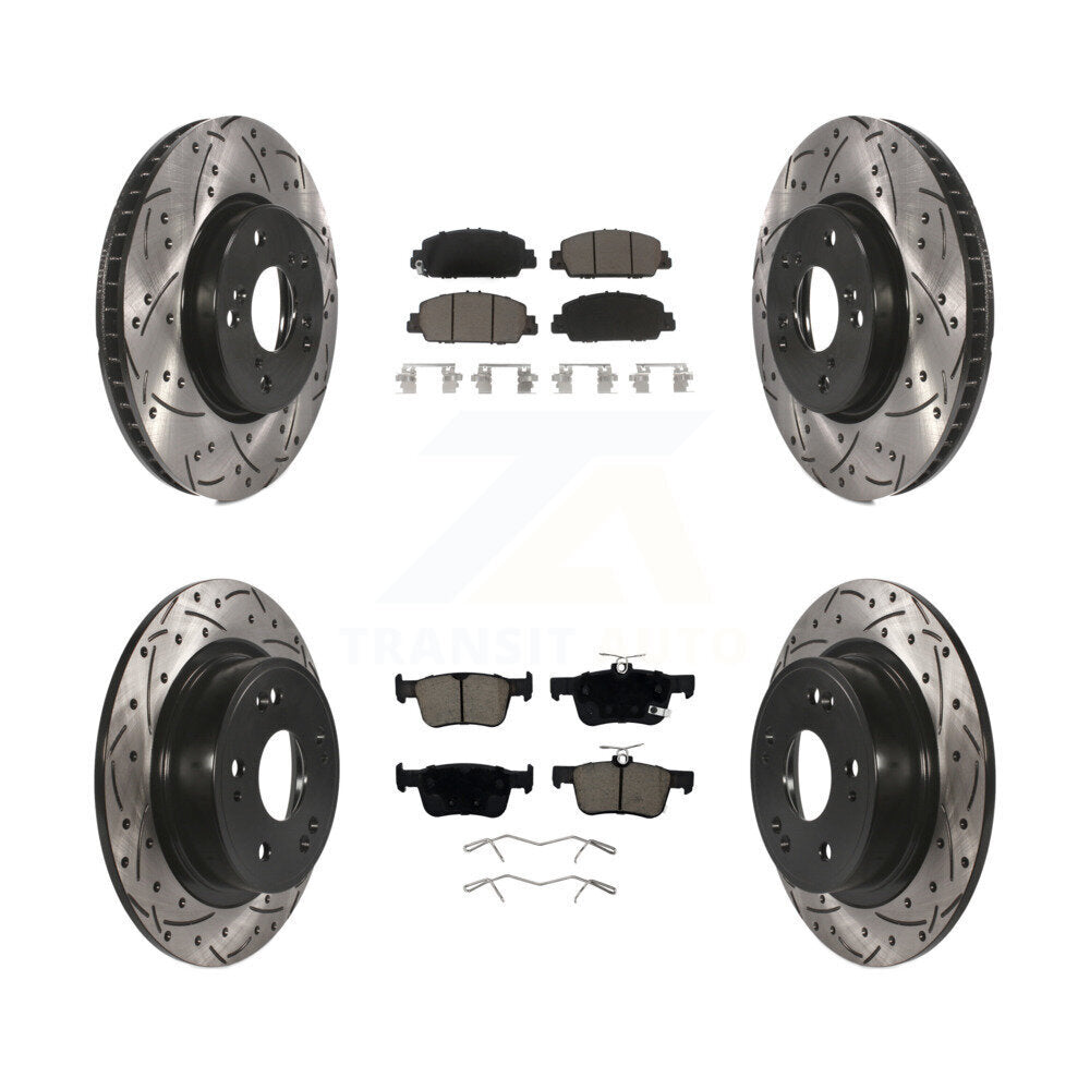 Transit Auto KDC-100550 Disc Brake Kit for 2018-2024 Honda Accord - Front and Rear product image