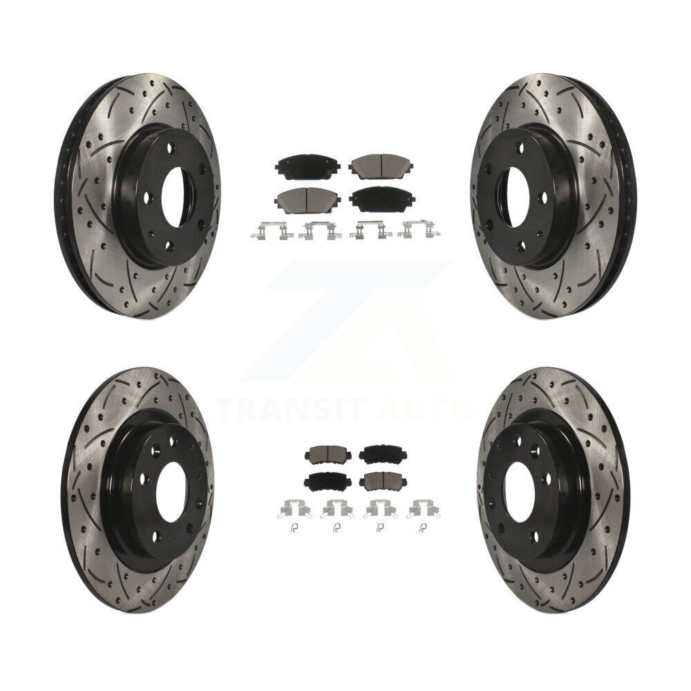 Transit Auto KDC-100557 Disc Brake Kit for 2016-2018 Mazda CX-3 - Front and Rear product image
