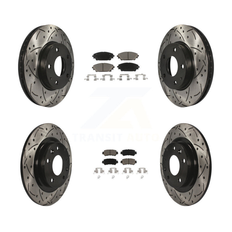 Transit Auto KDC-100557 Disc Brake Kit for 2016-2018 Mazda CX-3 - Front and Rear product image