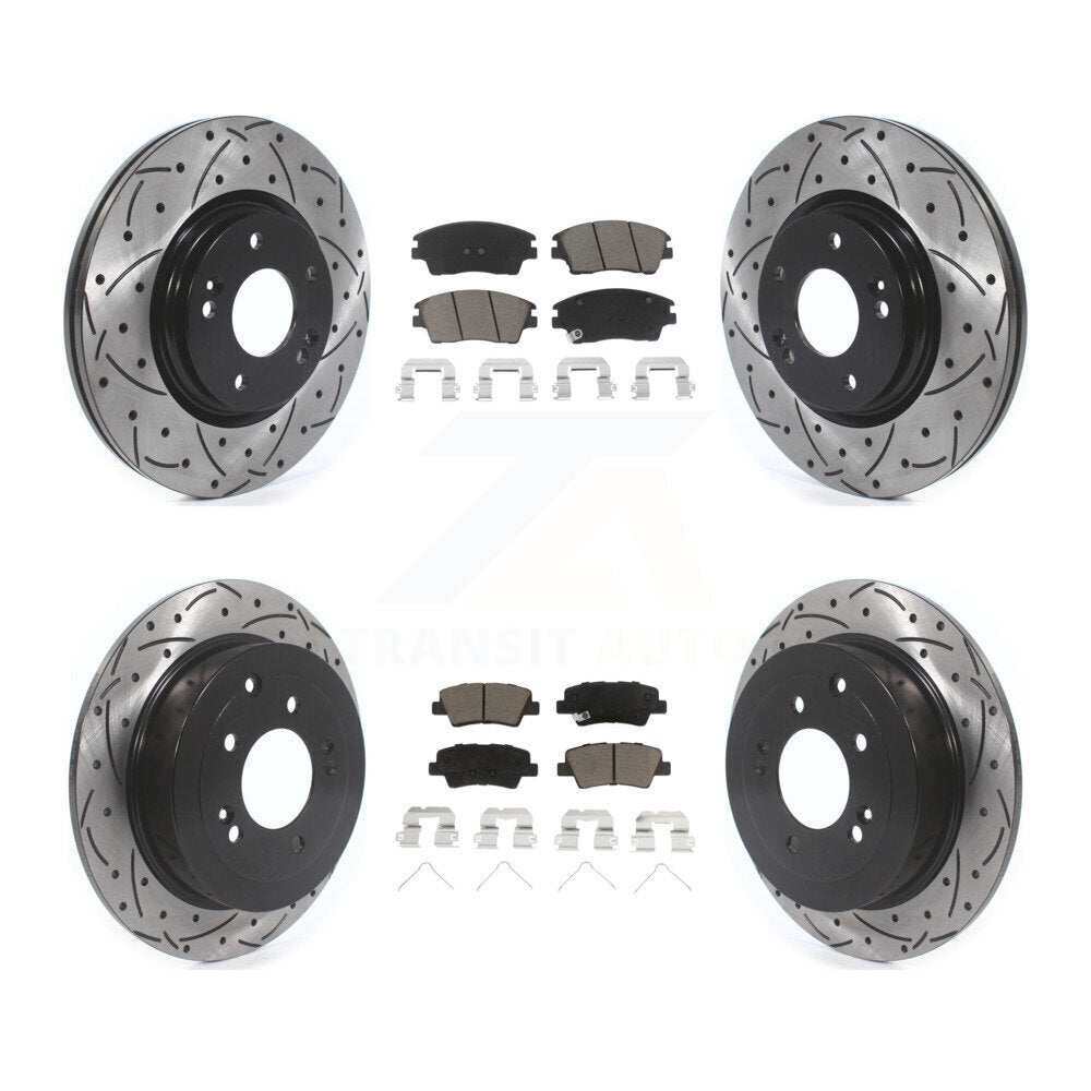 Transit Auto KDC-100561 Disc Brake Kit for 2016-2022 Hyundai Tucson, Kia Sportage - Front and Rear product image