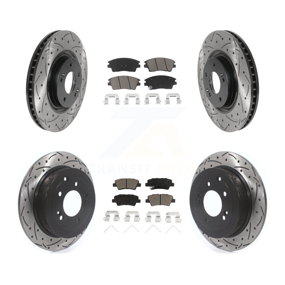 Transit Auto KDC-100562 Disc Brake Kit for 2017-2022 Kia Sportage - Front and Rear product image