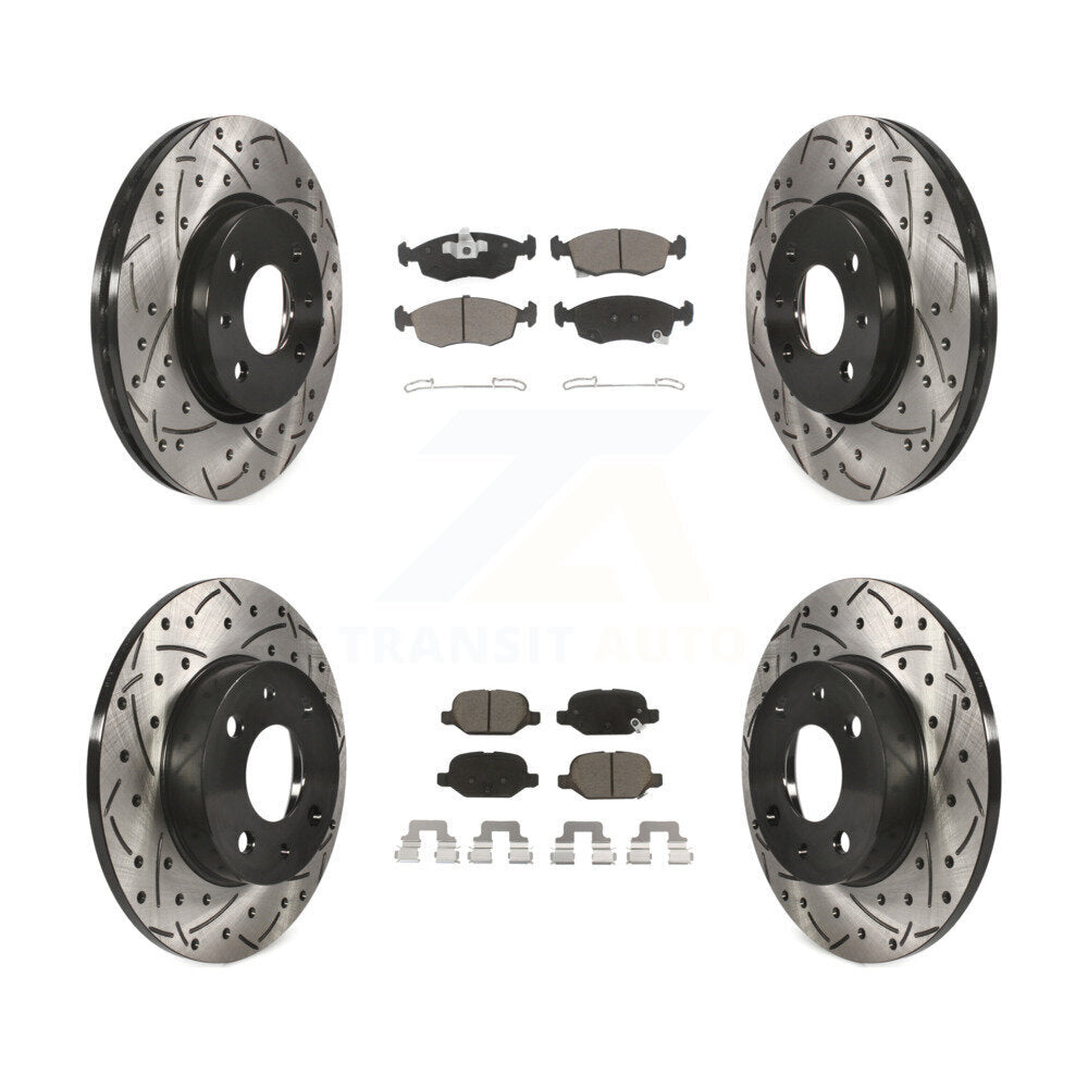 Transit Auto KDC-100563 Disc Brake Kit for 2012-2017 Fiat 500 - Front and Rear product image