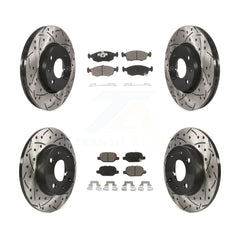 Transit Auto KDC-100563 Disc Brake Kit for 2012-2017 Fiat 500 - Front and Rear product image