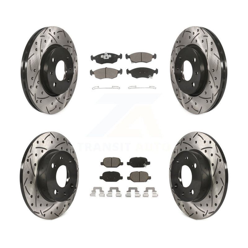 Transit Auto KDC-100563 Disc Brake Kit for 2012-2017 Fiat 500 - Front and Rear product image