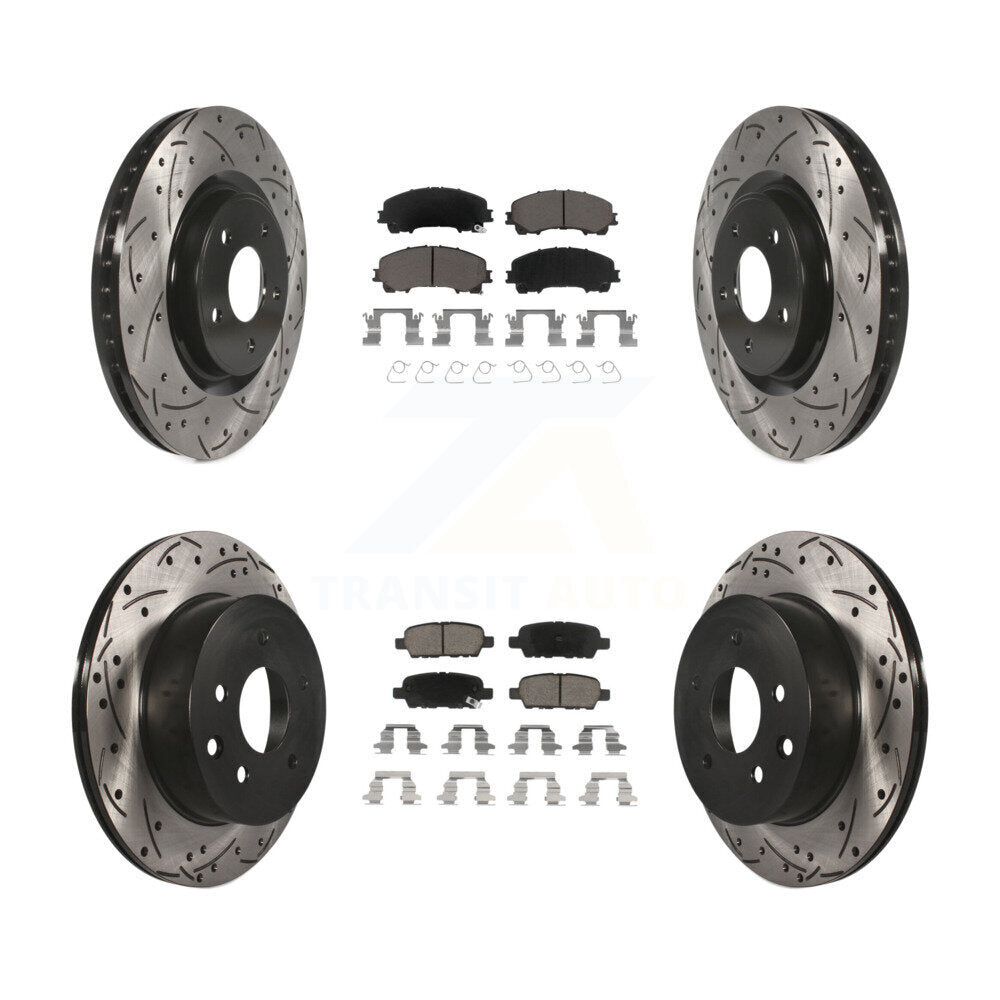 Transit Auto KDC-100572 Disc Brake Kit for 2014-2019 Nissan Rogue - Front and Rear product image