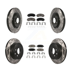 Transit Auto KDC-100572 Disc Brake Kit for 2014-2019 Nissan Rogue - Front and Rear product image