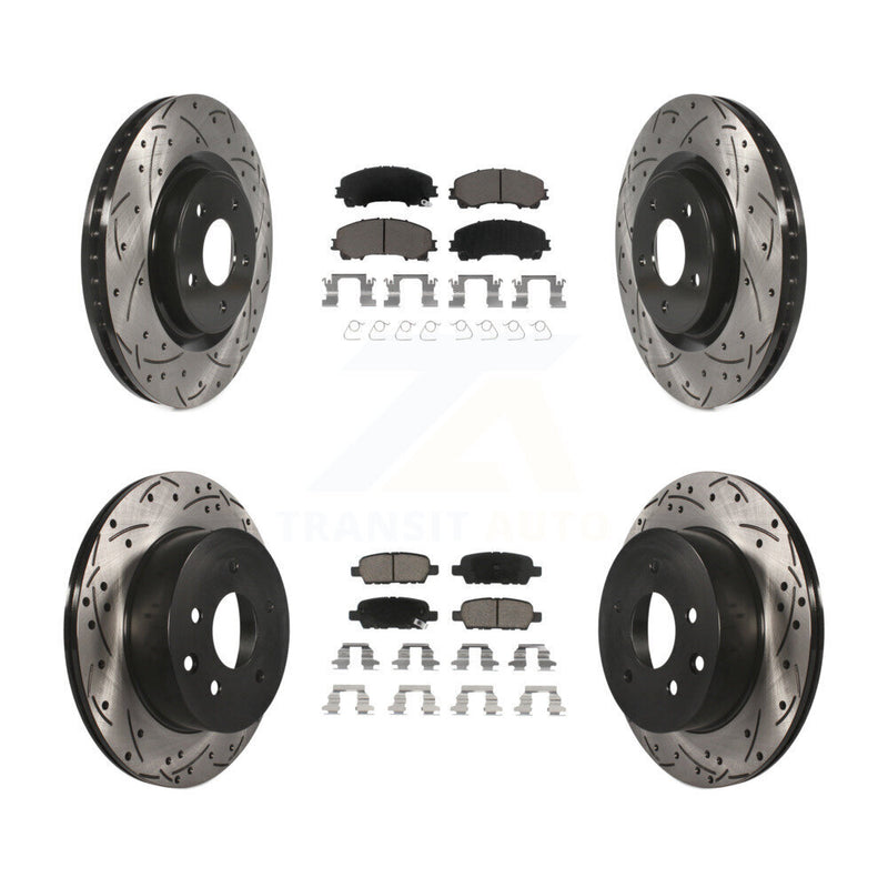 Transit Auto KDC-100572 Disc Brake Kit for 2014-2019 Nissan Rogue - Front and Rear product image
