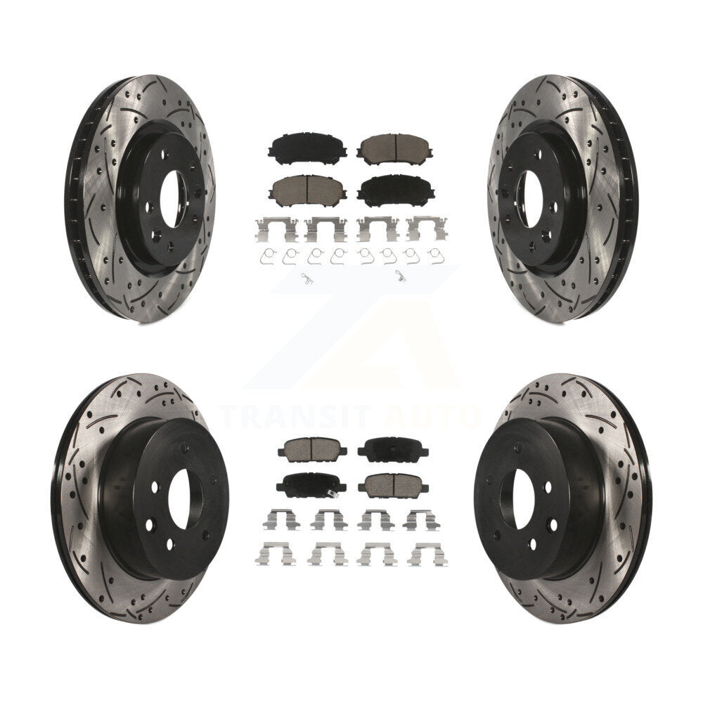 Transit Auto KDC-100573 Disc Brake Kit for 2014-2023 Nissan Rogue, Nissan Rogue Sport, Nissan Qashqai - Front and Rear product image