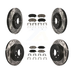 Transit Auto KDC-100573 Disc Brake Kit for 2014-2023 Nissan Rogue, Nissan Rogue Sport, Nissan Qashqai - Front and Rear product image