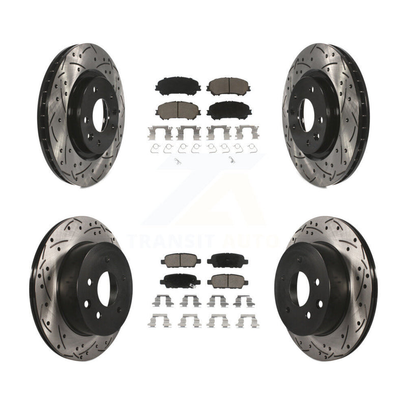 Transit Auto KDC-100573 Disc Brake Kit for 2014-2023 Nissan Rogue, Nissan Rogue Sport, Nissan Qashqai - Front and Rear product image