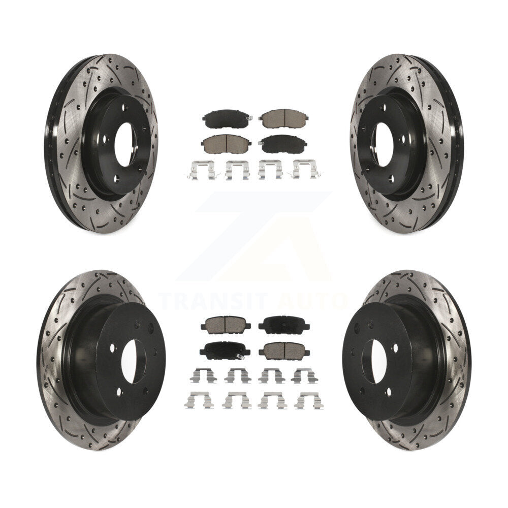 Transit Auto KDC-100577 Disc Brake Kit for 2013-2019 Nissan Sentra - Front and Rear product image