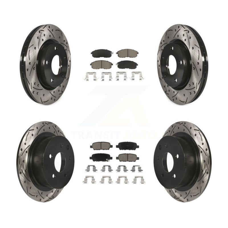 Transit Auto KDC-100577 Disc Brake Kit for 2013-2019 Nissan Sentra - Front and Rear product image