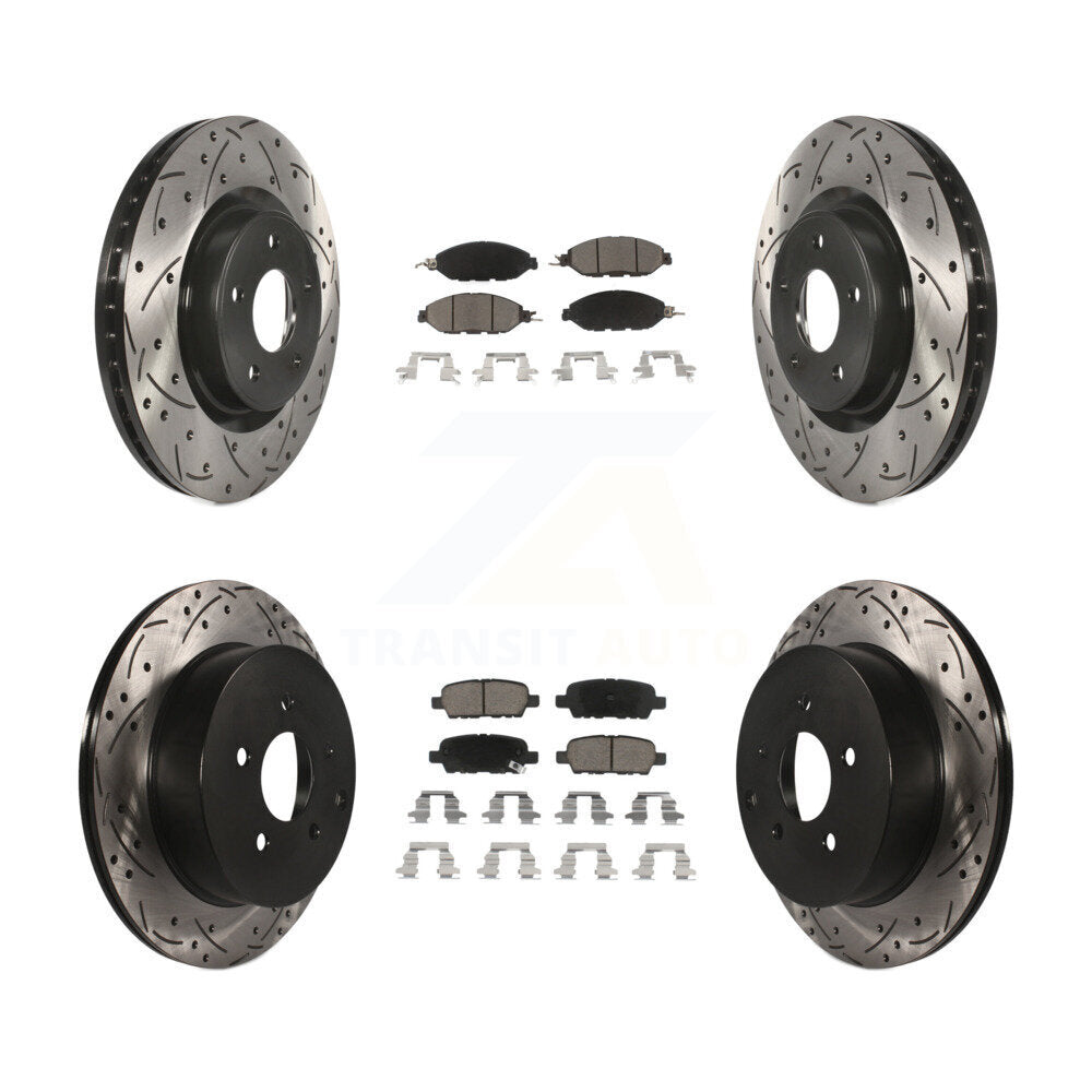 Transit Auto KDC-100580 Disc Brake Kit for 2013-2024 Nissan Murano, INFINITI QX60, INFINITI JX35 & more - Front and Rear product image