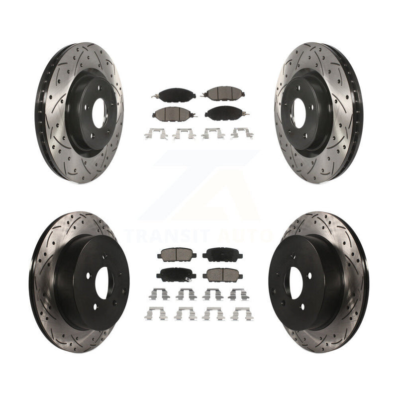 Transit Auto KDC-100580 Disc Brake Kit for 2013-2024 Nissan Murano, INFINITI QX60, INFINITI JX35 & more - Front and Rear product image