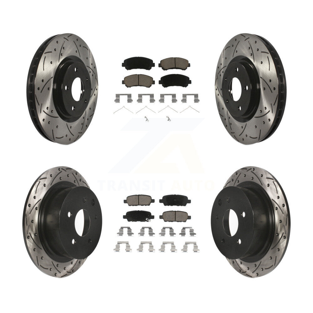 Transit Auto KDC-100585 Disc Brake Kit for 2007-2012 Nissan Sentra - Front and Rear product image