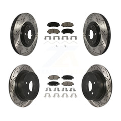 Transit Auto KDC-100585 Disc Brake Kit for 2007-2012 Nissan Sentra - Front and Rear product image
