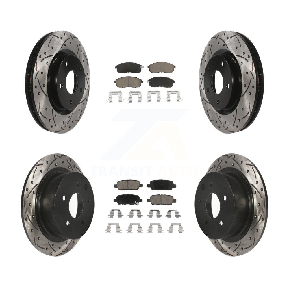 Transit Auto KDC-100586 Disc Brake Kit for 2007-2012 Nissan Sentra - Front and Rear product image