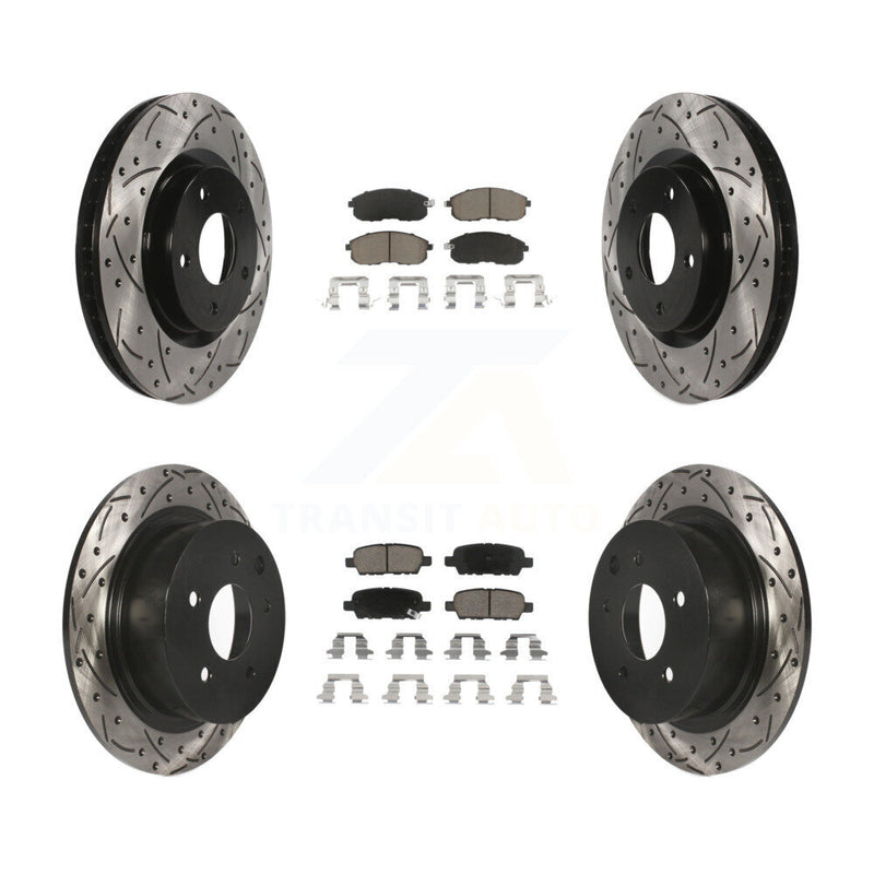 Transit Auto KDC-100586 Disc Brake Kit for 2007-2012 Nissan Sentra - Front and Rear product image