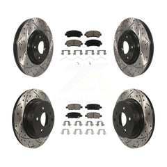 Transit Auto KDC-100587 Disc Brake Kit for 2009-2022 Nissan Maxima - Front and Rear product image