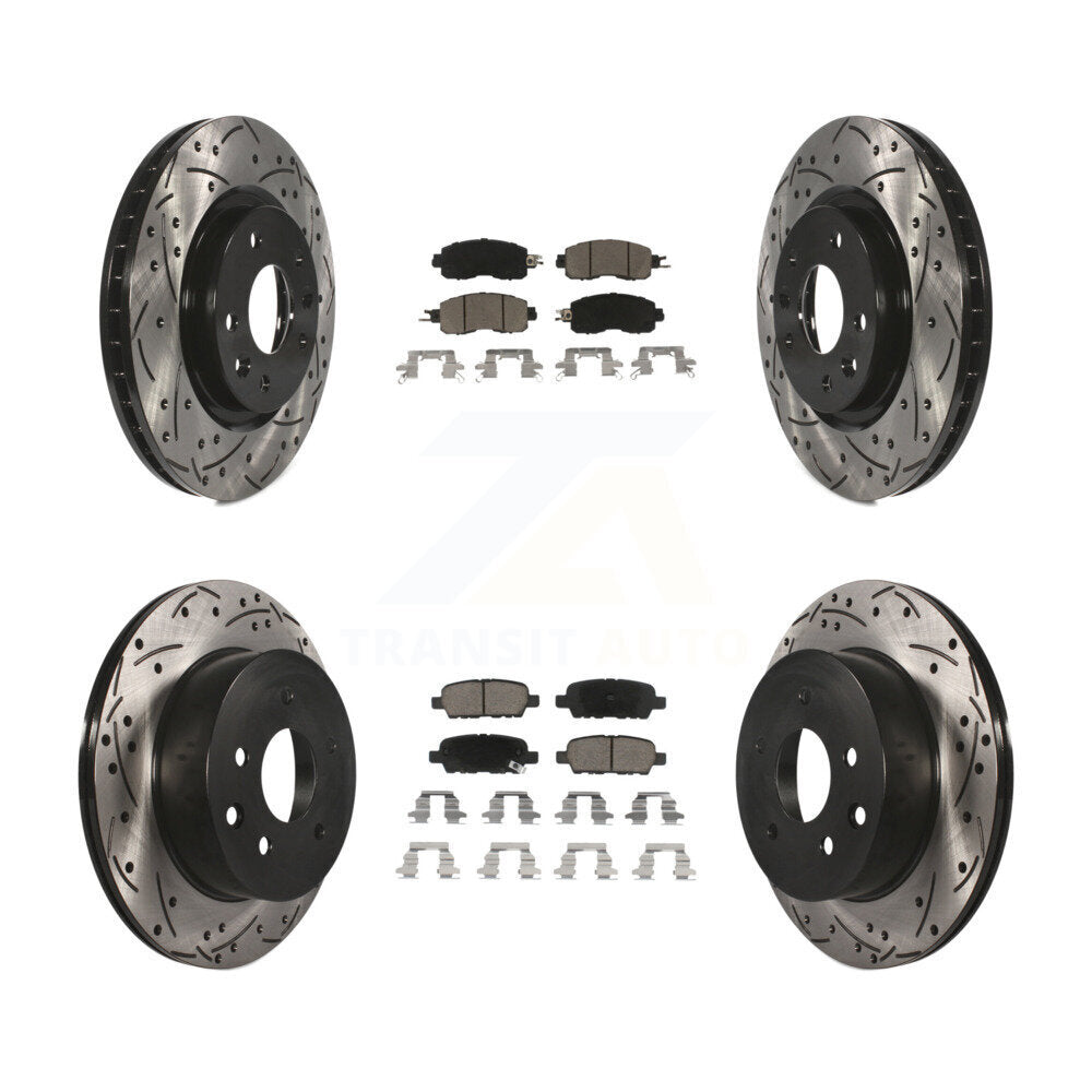 Transit Auto KDC-100594 Disc Brake Kit for 2014-2017 Nissan LEAF - Front and Rear product image
