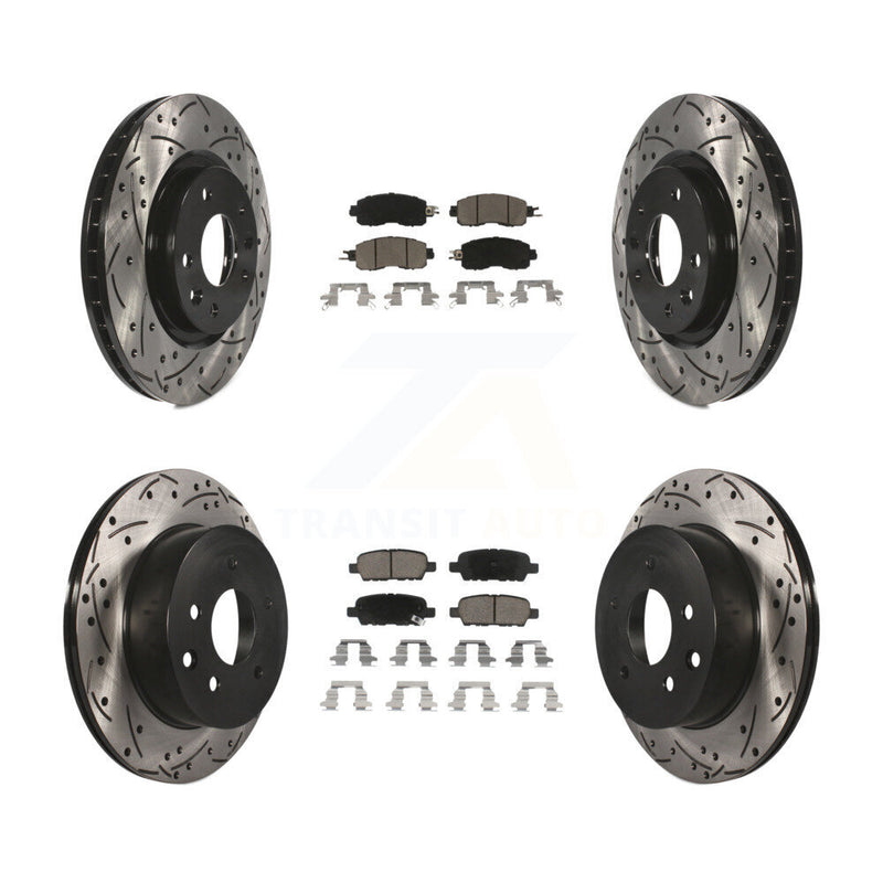 Transit Auto KDC-100594 Disc Brake Kit for 2014-2017 Nissan LEAF - Front and Rear product image