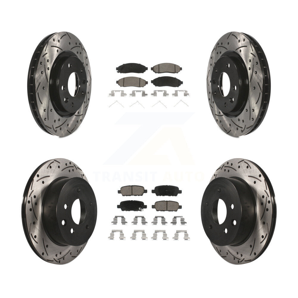 Transit Auto KDC-100596 Disc Brake Kit for 2015 Nissan LEAF - Front and Rear product image