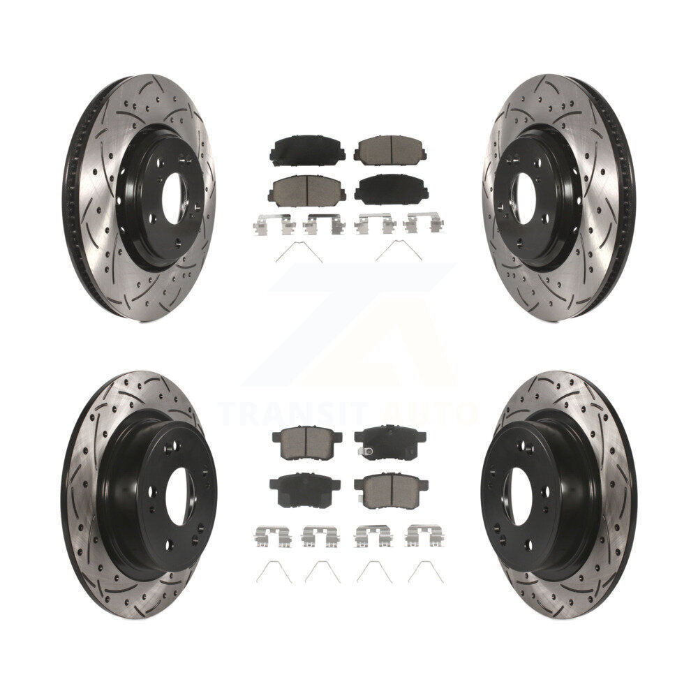 Transit Auto KDC-100598 Disc Brake Kit for 2016-2017 Honda Accord - Front and Rear product image