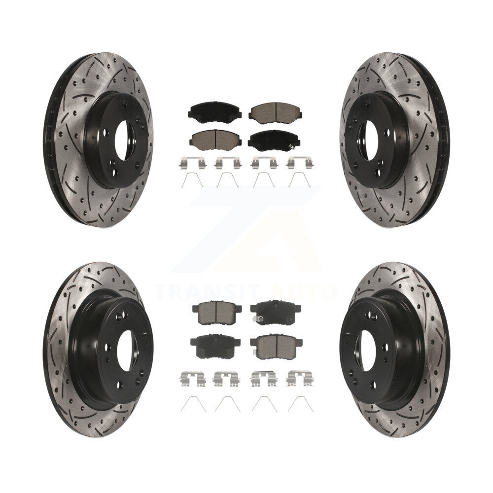 Transit Auto KDC-100601 Disc Brake Kit for 2008-2017 Honda Accord - Front and Rear product image