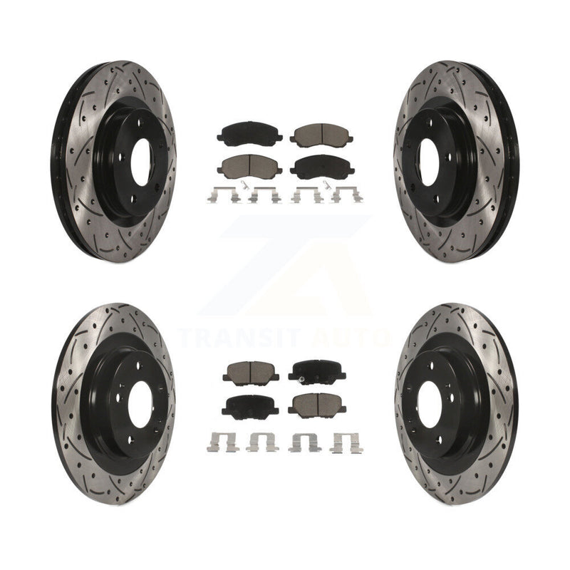 Transit Auto KDC-100603 Disc Brake Kit for 2013-2024 Mitsubishi Outlander, Mitsubishi Outlander Sport, Mitsubishi RVR - Front and Rear product image