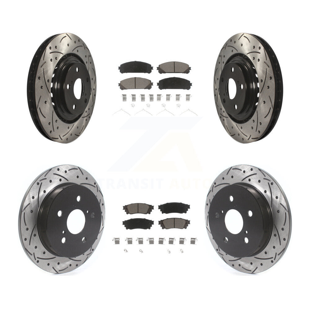 Transit Auto KDC-100608 Disc Brake Kit for 2015-2021 Lexus NX300, Lexus NX200t, Lexus NX300h - Front and Rear product image