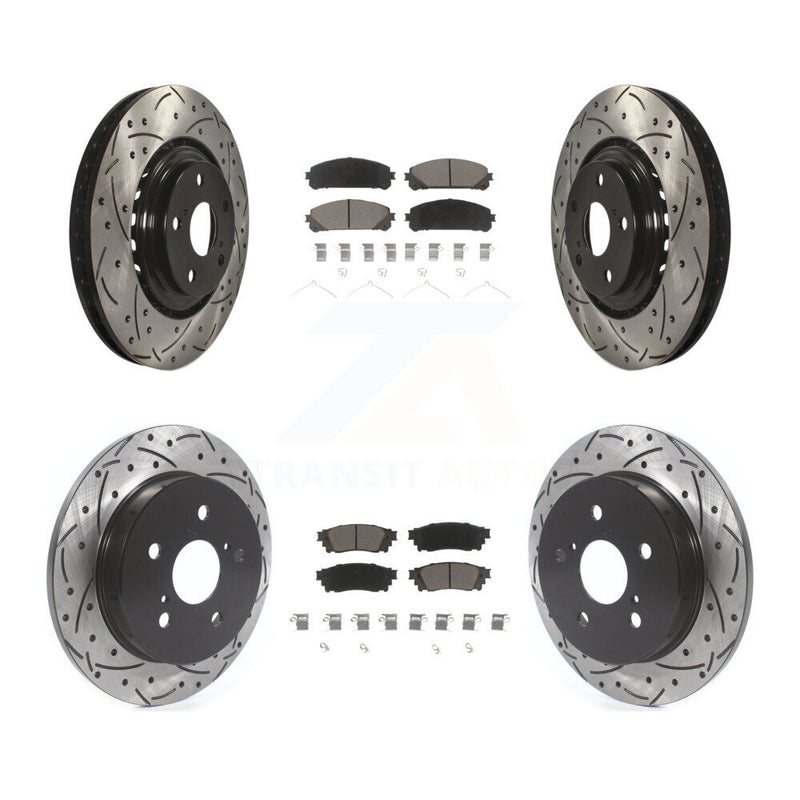 Transit Auto KDC-100608 Disc Brake Kit for 2015-2021 Lexus NX300, Lexus NX200t, Lexus NX300h - Front and Rear product image