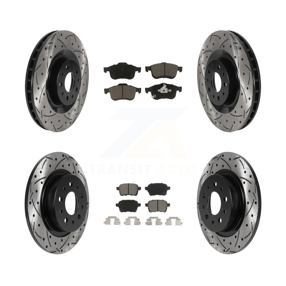 Transit Auto KDC-100609 Disc Brake Kit for 2014-2020 Fiat 500L - Front and Rear product image