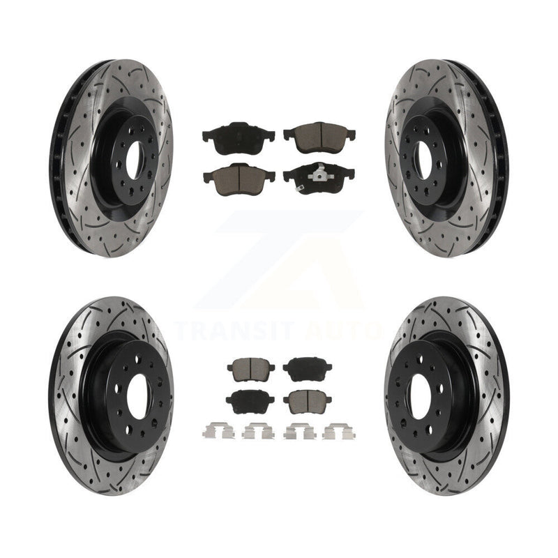 Transit Auto KDC-100609 Disc Brake Kit for 2014-2020 Fiat 500L - Front and Rear product image