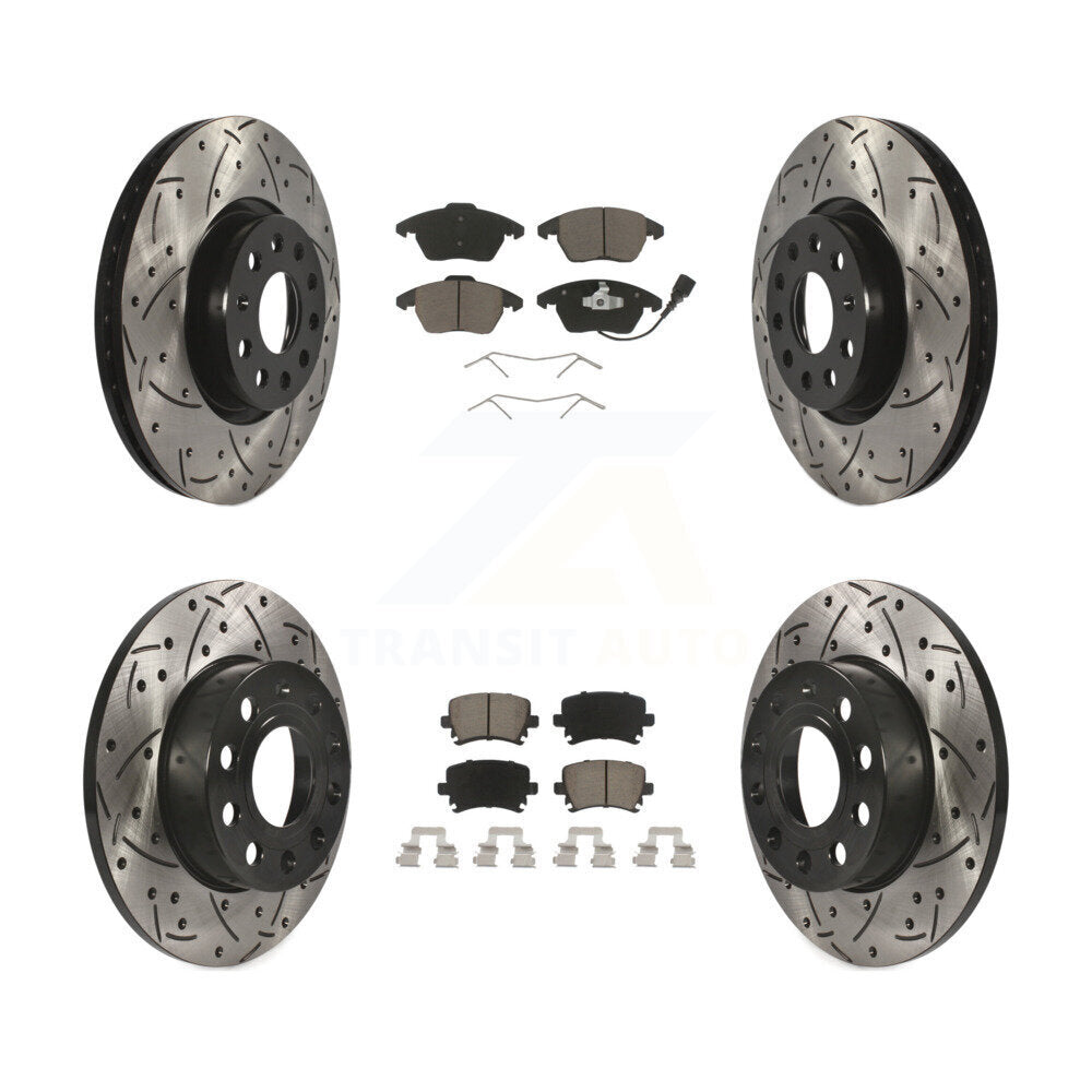 Transit Auto KDC-100613 Disc Brake Kit for 2006-2009 Audi A3, Audi A3 Quattro, Volkswagen Rabbit - Front and Rear product image