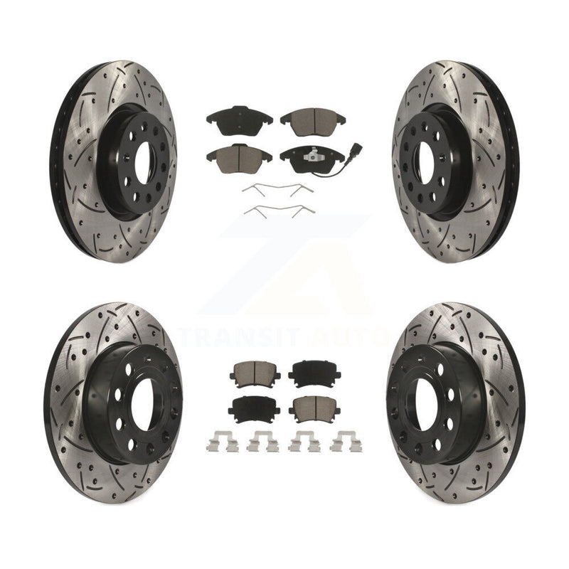 Transit Auto KDC-100613 Disc Brake Kit for 2006-2009 Audi A3, Audi A3 Quattro, Volkswagen Rabbit - Front and Rear product image