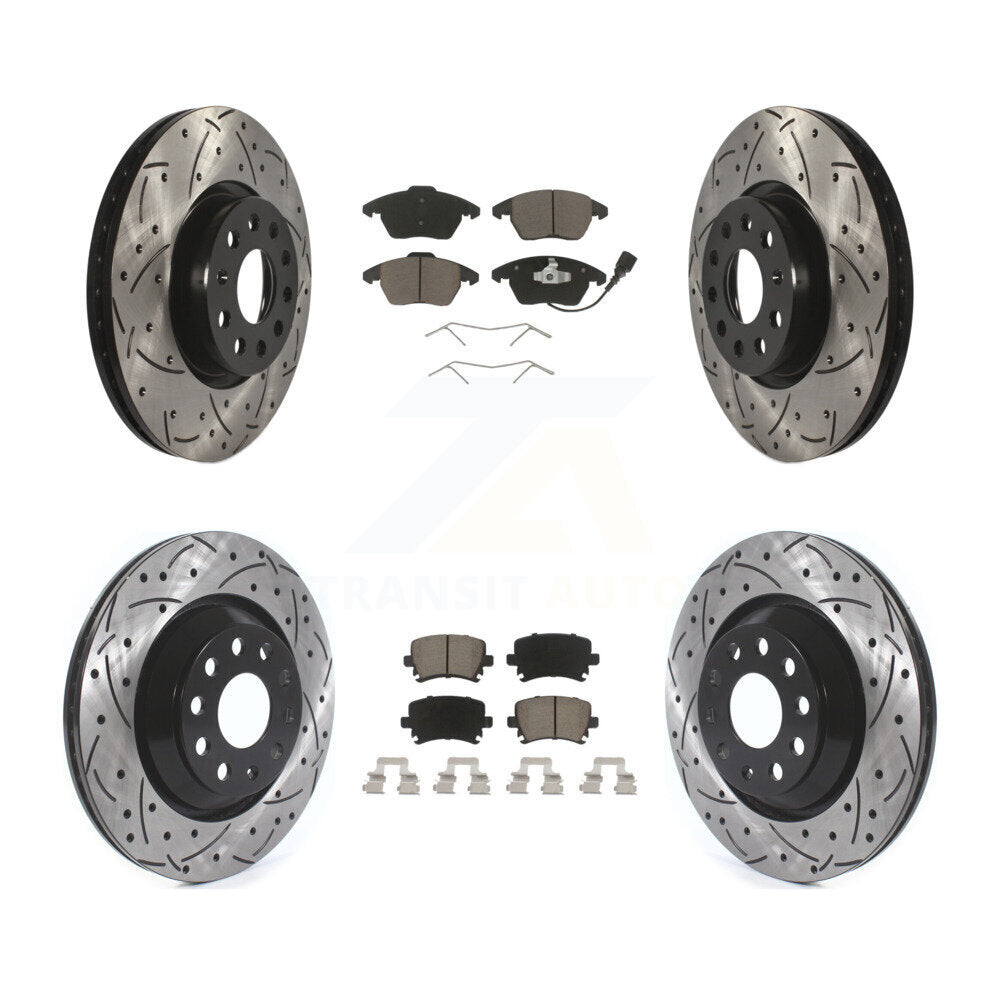 Transit Auto KDC-100614 Disc Brake Kit for 2009-2010 Volkswagen Passat CC - Front and Rear product image