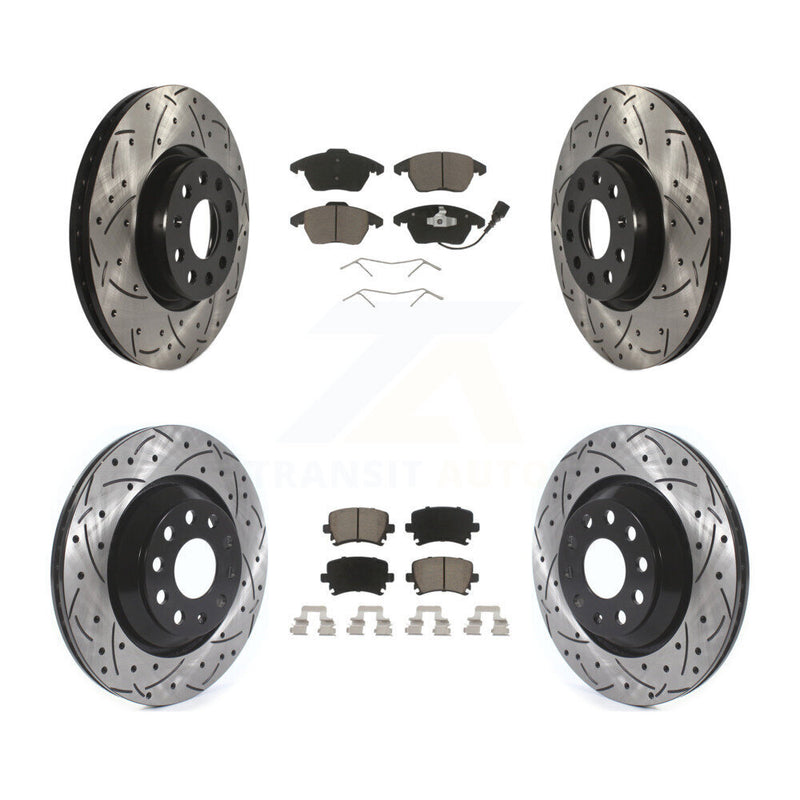 Transit Auto KDC-100614 Disc Brake Kit for 2009-2010 Volkswagen Passat CC - Front and Rear product image