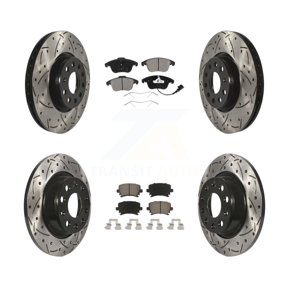 Transit Auto KDC-100616 Disc Brake Kit for 2009-2018 Volkswagen Tiguan Limited, Audi Q3, Audi Q3 Quattro & more - Front and Rear product image