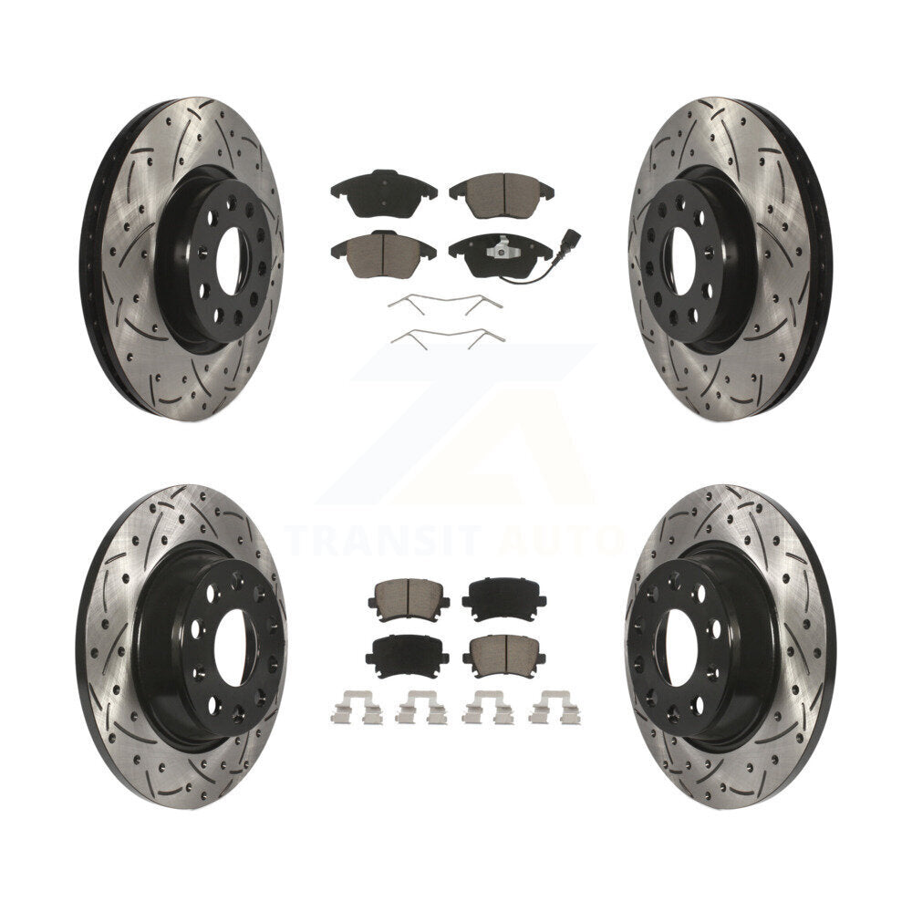Transit Auto KDC-100617 Disc Brake Kit for 2008-2017 Volkswagen CC, Volkswagen GTI, Volkswagen Passat & more - Front and Rear product image