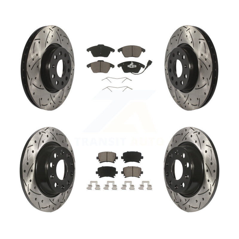 Transit Auto KDC-100617 Disc Brake Kit for 2008-2017 Volkswagen CC, Volkswagen GTI, Volkswagen Passat & more - Front and Rear product image