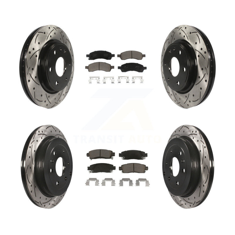 Transit Auto KDC-100619 Disc Brake Kit for 2007-2017 GMC Acadia Limited, Chevrolet Traverse, Buick Enclave & more - Front and Rear product image