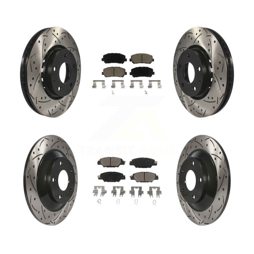 Transit Auto KDC-100624 Disc Brake Kit for 2016-2024 Mazda CX-5 - Front and Rear product image